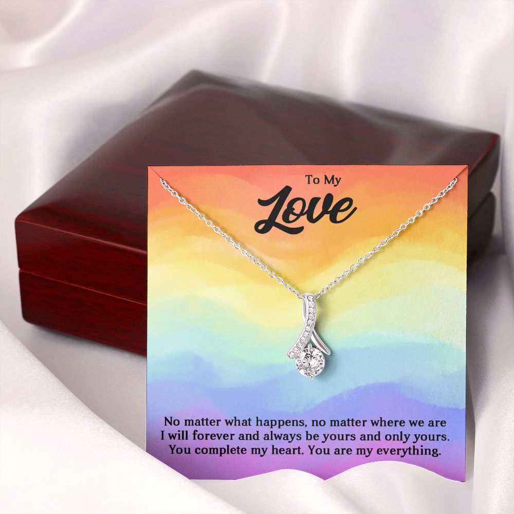 Alluring Beauty Necklace For Soulmate, For Your LGBTQ Partner, With Message Card, Pride Necklace,