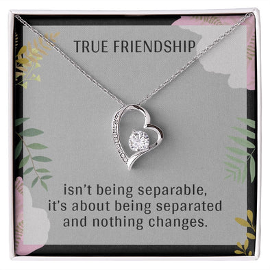 TRUE FRIENDSHIP, FOREVER LOVE NECKLACE FOR FRIENDS, FOREVER BEST FRIEND, BFF, BIRTHDAY/ FRIENDSHIP DAY GIFT FOR HER