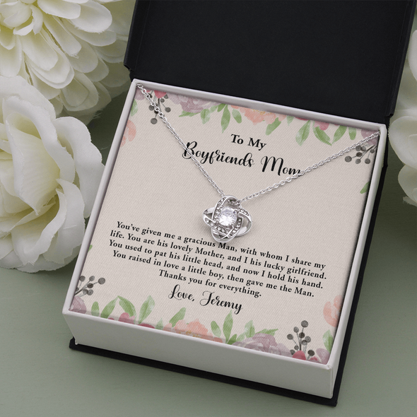 For Boyfriend's Mom, Love Knot Necklace, Mother's Day Gift For Her, Birthday Gift, Necklace For Her, Jewelry For Her, Precious Gift For Her, Christmas Gift