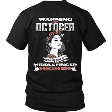 Limited Edition ***October Girl Head High Back Print*** Shirts & Hoodies