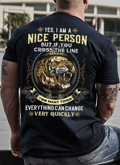 Newly Arrived **I Am A Nice Person** Men's Back Print Shirts & Hoodies