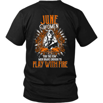 Limited Edition June Women Play With Fire Back Print Shirt