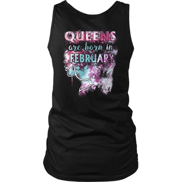 **Limited Edition** February Born Queens Back Print Shirt