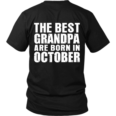 Limited Edition ***Best Grandpa Born In October*** Shirts & Hoodies