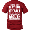 Limited Edition **May Guy Heart On Sleeve Back Print*** Shirts & Hoodies