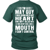 Limited Edition **May Guy Heart On Sleeve Back Print*** Shirts & Hoodies