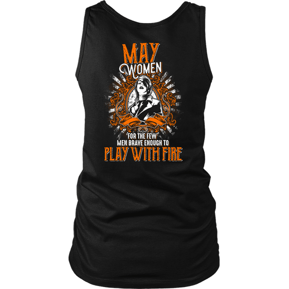 Limited Edition May Women Play With Fire Back Print Shirt