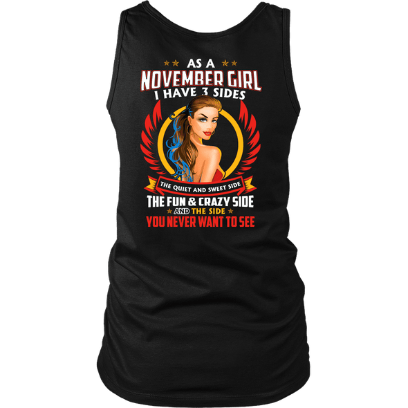 Limited Edition ***November Girl 3 - Sides*** Shirts & Hoodies