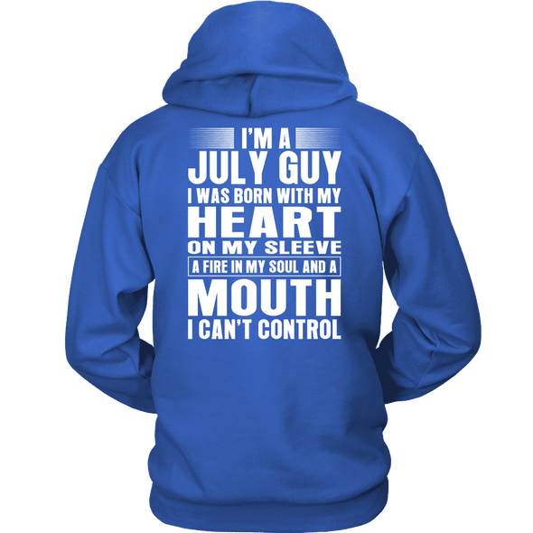 Limited Edition ** July Guy Heart On Sleeve Back Print*** Shirts & Hoodies