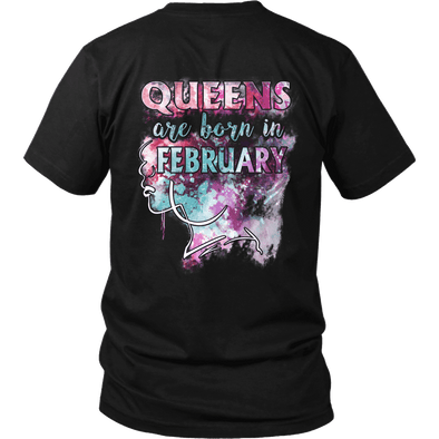 **Limited Edition** February Born Queens Back Print Shirt